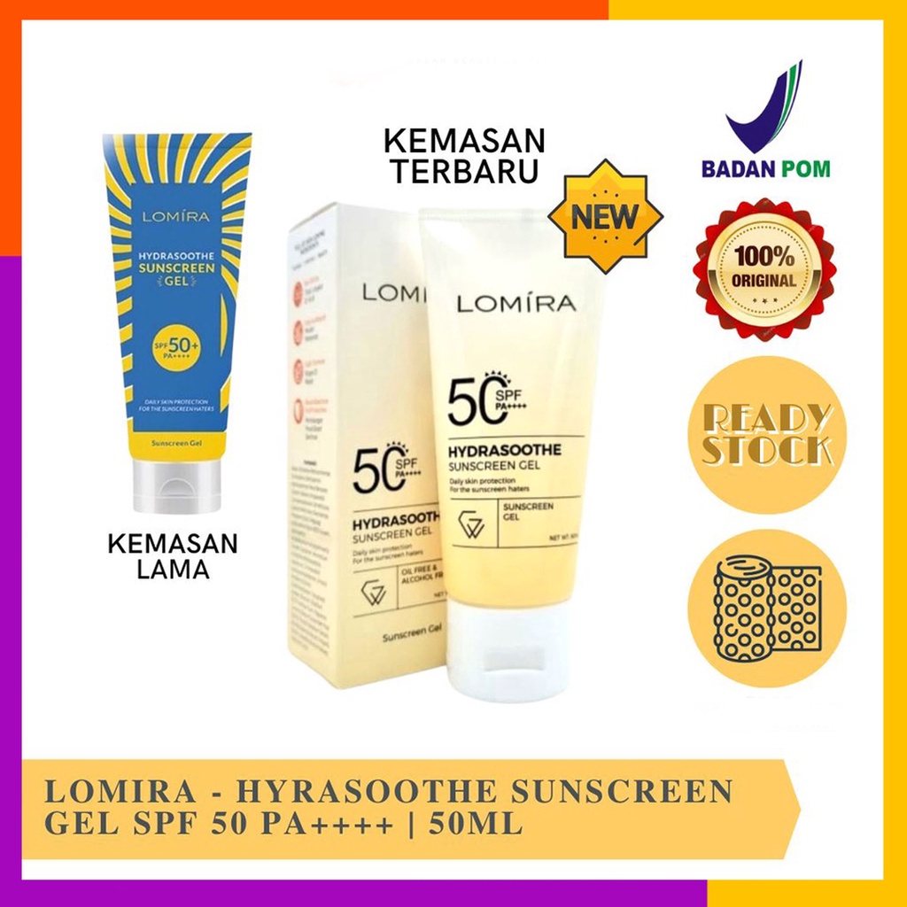 Lomira Hydrasoothe Sunscreen Gel SPF50 PA++++ 50ML