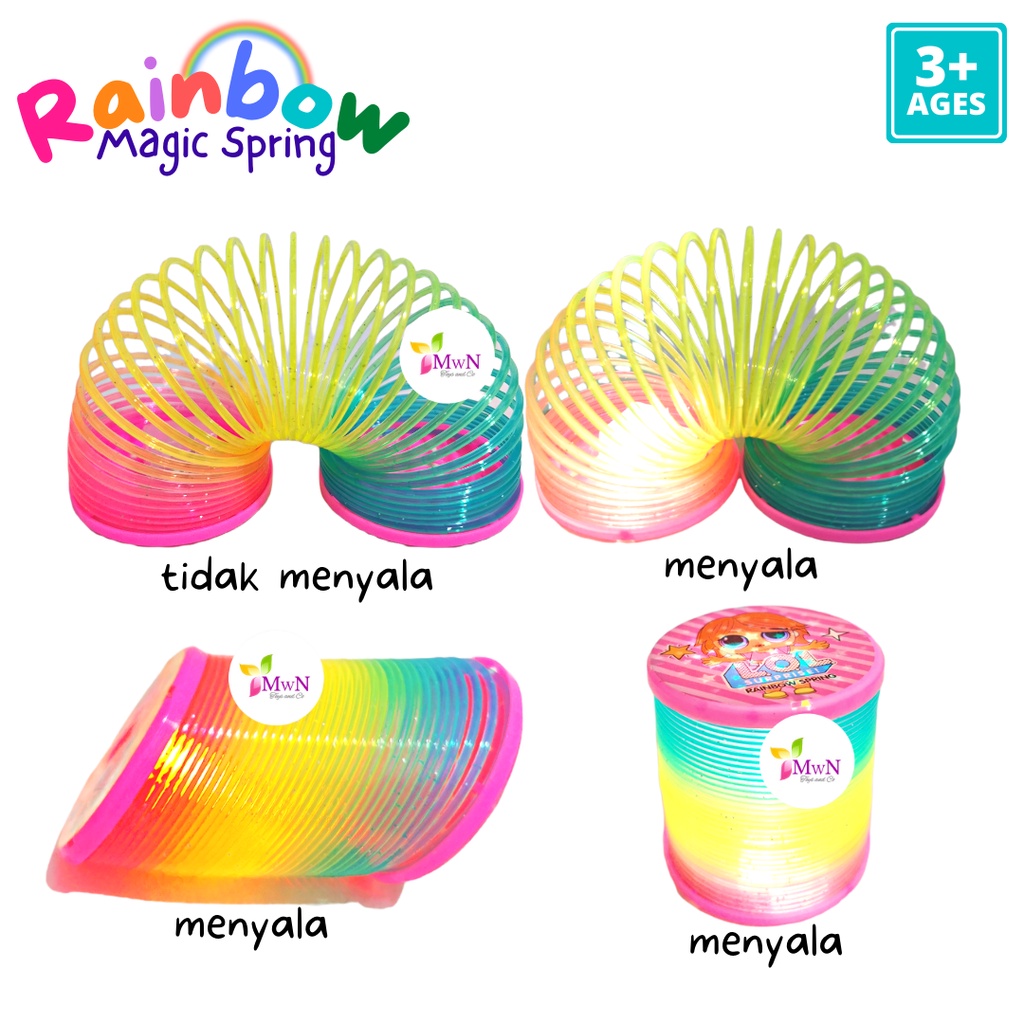 MWN Mainan Anak Rainbow Magic Spring LOOL Diameter 5,5 cm