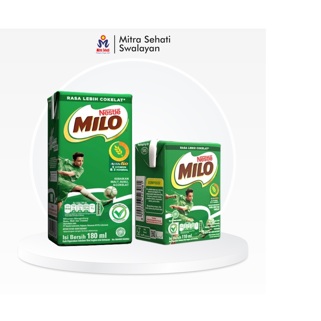 

MILO UHT ACTIV GO 110ml & 180ml - Mitra Sehati Swalayan