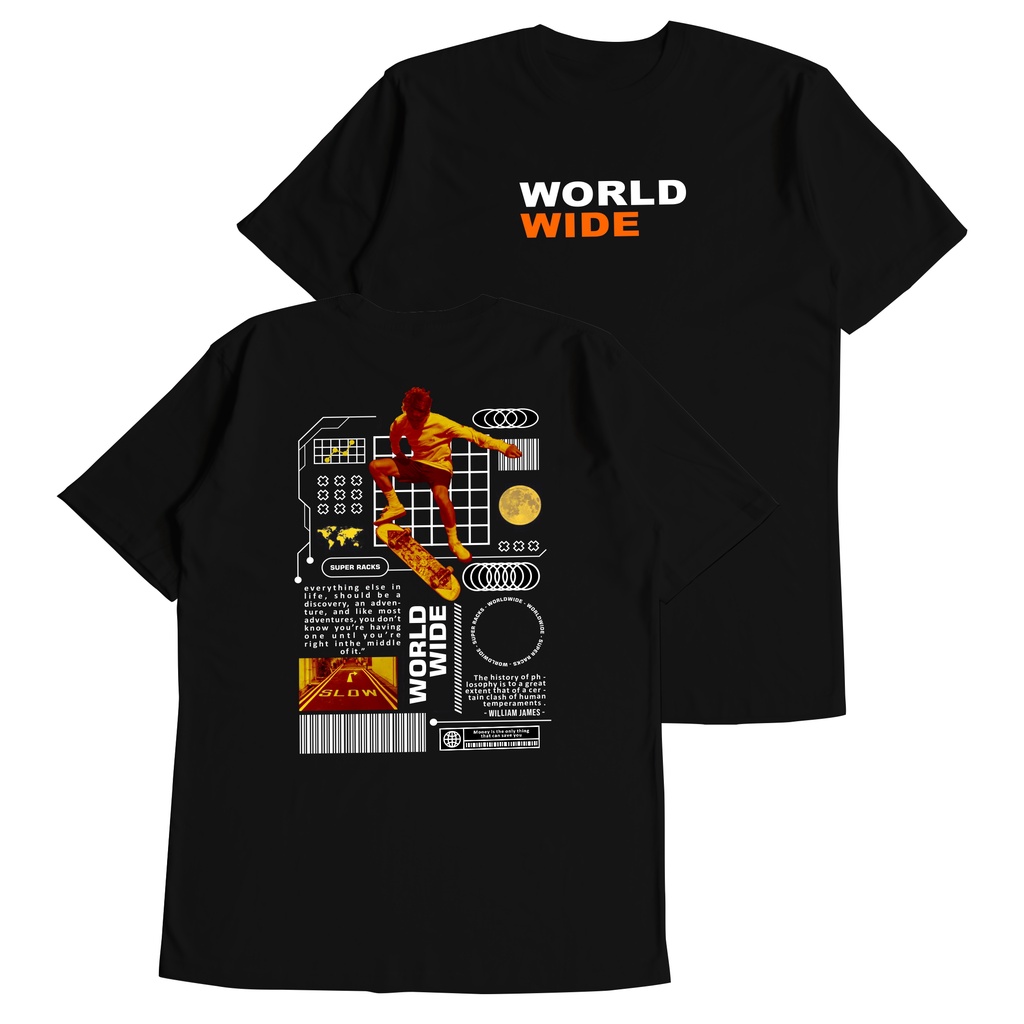 Kaos Distro Skate Crooz Tshirt Art Skateboard CR001 FREE STIKER