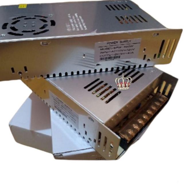 ♩ Power Supply Cctv 12V 40A Power Suply Switching 40 Ampere 12 Volt ♠