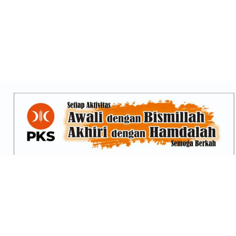 

Stiker PKS.Rp.100/pcs.. awali dengan bismilah akhiri dengan hamdalah