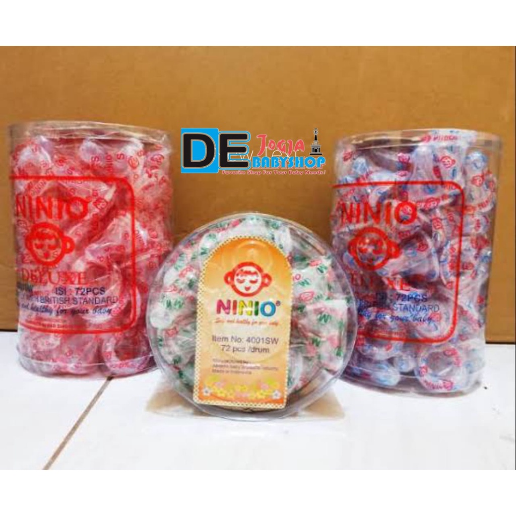 Ninio Dot Nipple Silikon / Silicon Botol Susu Ukuran Size S M L