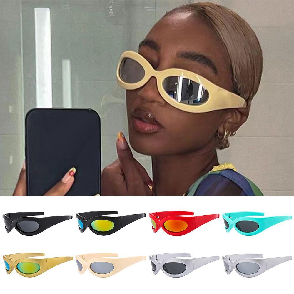 Nanas Kacamata Wanita Vintage Y2K Sunglasses Eyewear Sports Goggle