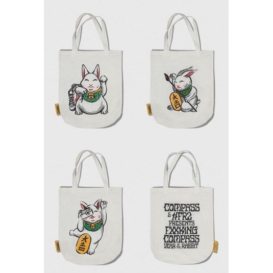 Compass x Fxxkingrabbits (Lucky Rabbit Totebag)