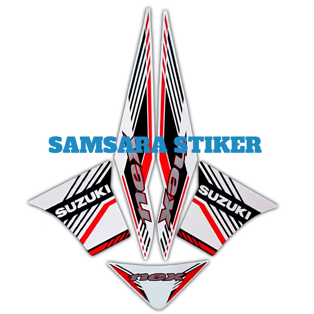 Stiker Motor Suzuki Nex 2014 Putih