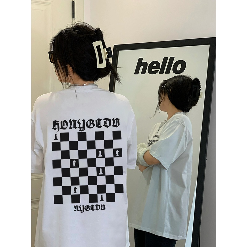 baju atasan wanita kaos oversize lengan pendek graphic graffiti print T-shirt import kaos basic couple ootd