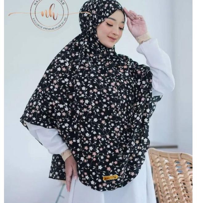Special Price Bergo Motif Premium Azzahra Jumbo l Bergo Printing
