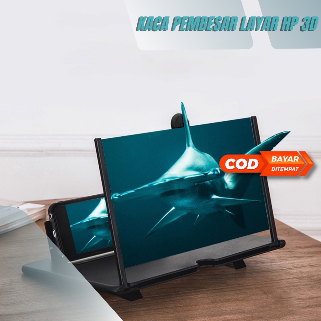 KACA PEMBESAR LAYAR HP PROYEKTOR UNTUK NONTON ANTI RADIASI 3D HD