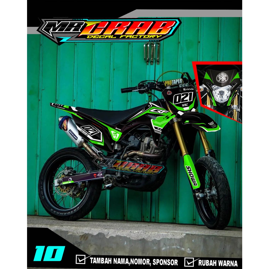 DECAL CRF 150  FULL BODY - DECAL CRF 150 VARIASI SIMPLE 10