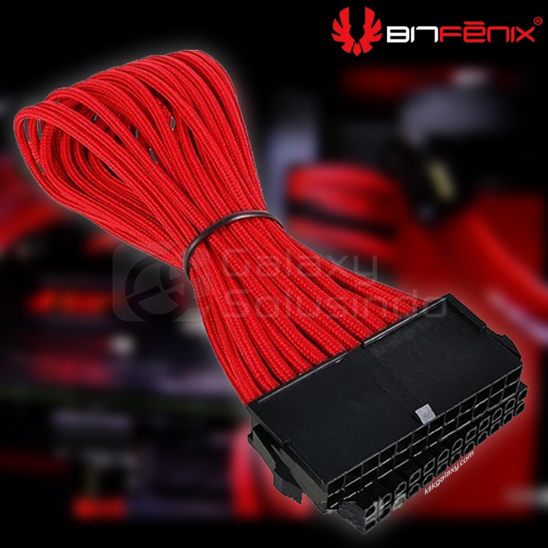 Bitfenix Alchemy ATX 24 pin Red - sleeved cable