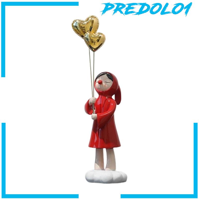 [Predolo1] Patung Anak Perempuan Dengan Patung Balon Patung Lucu Untuk Dekorasi Pesta Festival