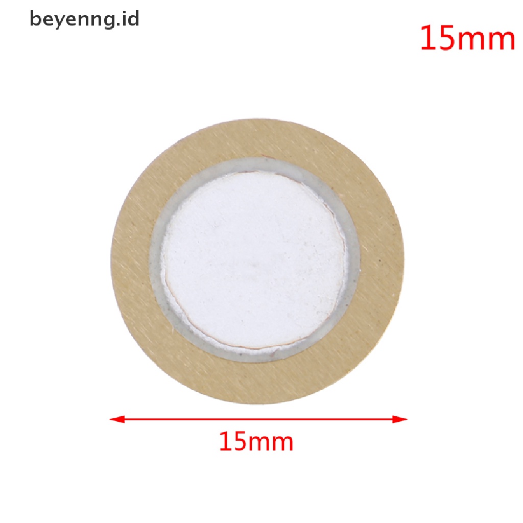 Beyen 10Pcs 12-50mm piezo elements sounder sensor pad Pemicu Bulat drum disc Tembaga ID