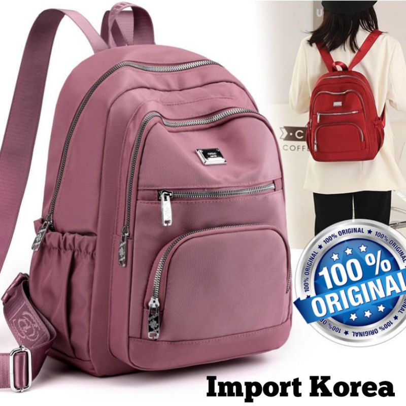 ORIGINAL Tas Ransel Chibao Wanita IMPORT KOREA Elegan Design Tebal