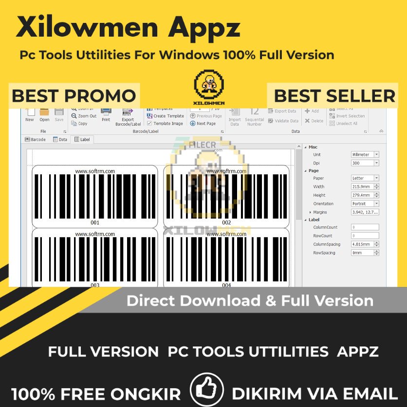 [Full Version] Softrm Barcode Label Studio Pro PC Tools Software Utilities Lifetime Win OS