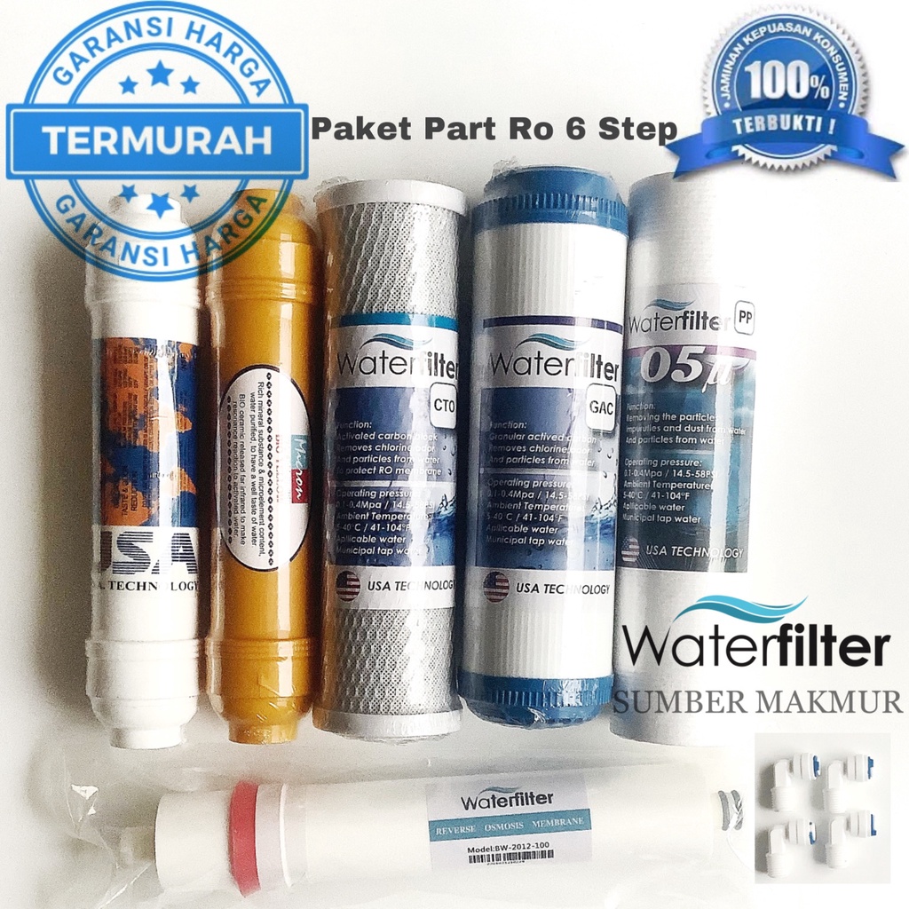 Paket Sparepart Ro 100 Gpd 6 Step