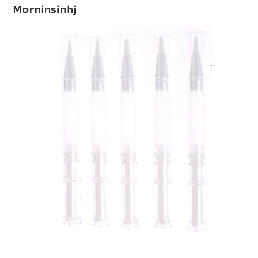 Mornin 5pcs 3ml Travel Pen Twist Kosong Dengan Kuas Wadah Kosmetik Minyak Kuku Lip Balm id