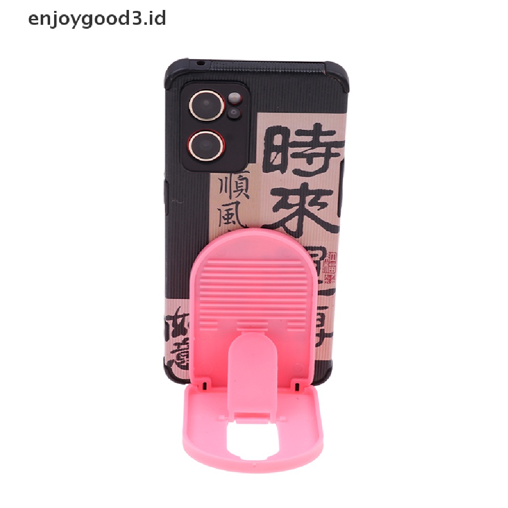 【 Rready Stock 】 Folding cell phone holder support Plastic stander Adjustable Smartphone Stand （ ID ）