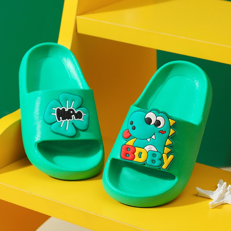 CUCI GUDANG SHOEGALLERY LV0140 Sandal Slop Jelly Anak Sandal Slip On Karet Anak Sandal Rumah Anak Elastis Lembut Motif Kartun Import