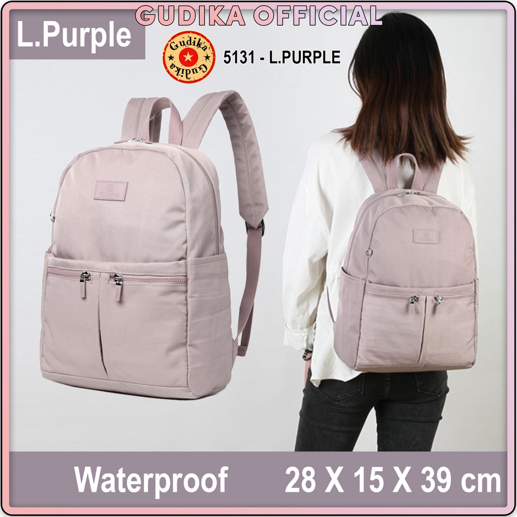 BIG PROMO GUDIKA 5131 | Backpack Waterproof Wanita Tas Ransel Laptop Anti Air Import Original | Ransel Cewek | Ransel Perempuan | Tas Wanita