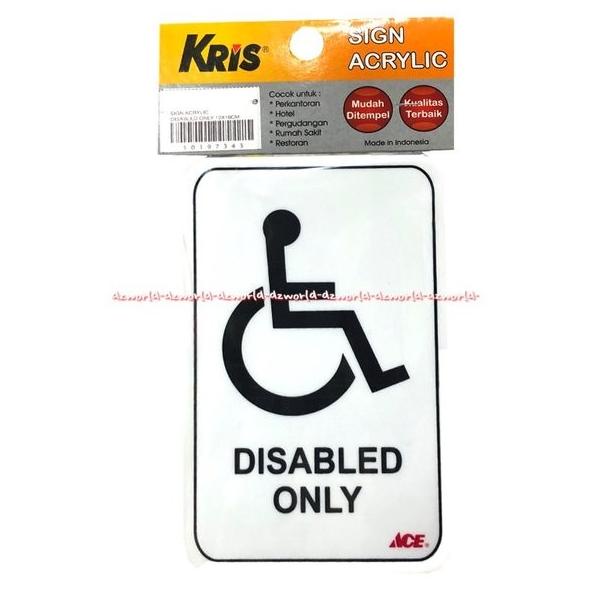 

Merek : KrisJenis : Stiker anodized "Disable Only"Ukuran :