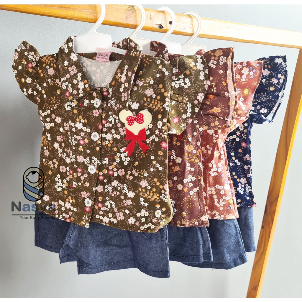 [SL-026] Setelan baju Anak Bayi Perempuan motif girl (3-12 bulan)