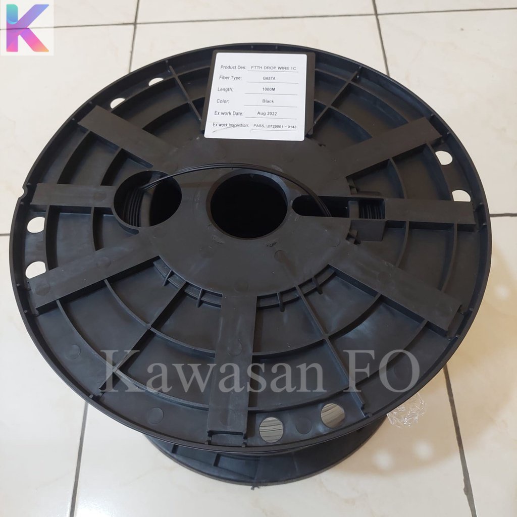 Dropcore / Dropwire 1 Core 3 Seling YOFC /Drop Cable 1C 1000M Kabel FO FTTH