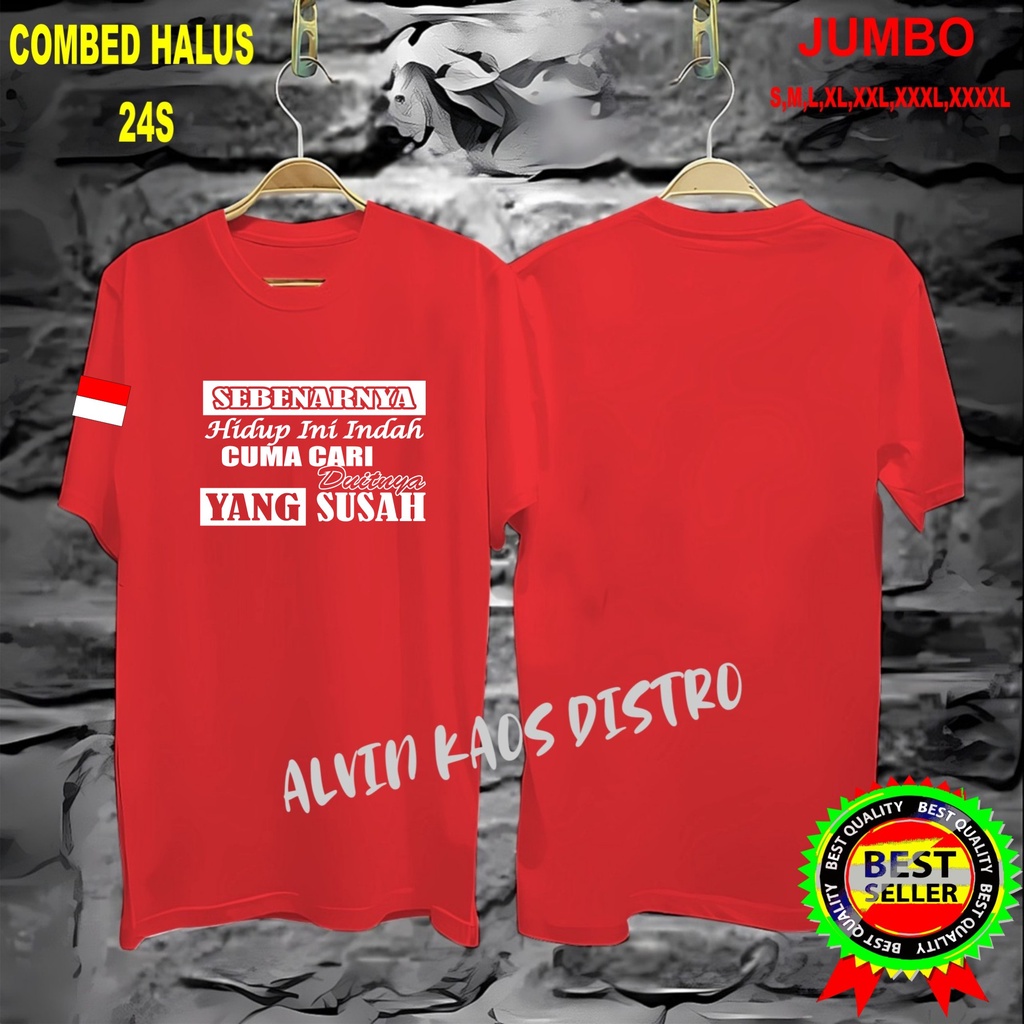 APPS Promo Diskon Kaos BENDERA SEBENARNYA DHP INI INDAH Kaos Terlaris Kualitas Terjamin/Kaos Murah /Pakaian Pria pakaian Wanita/Kaos Distro Pria Kaos Promo
