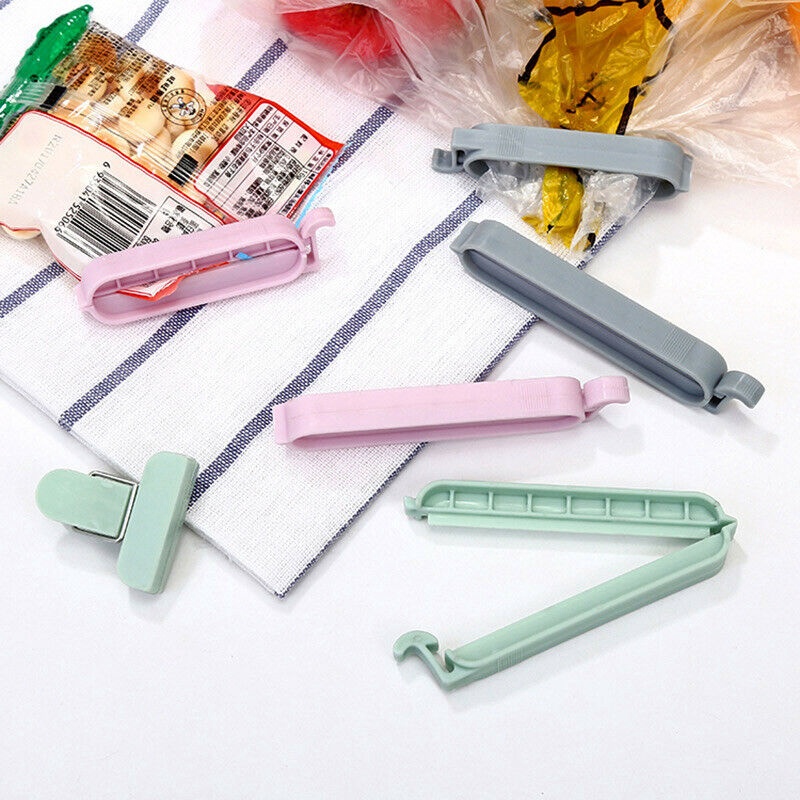 12pcs / set Klip Segel Kantong Plastik Makanan / Snack Ukuran Mini