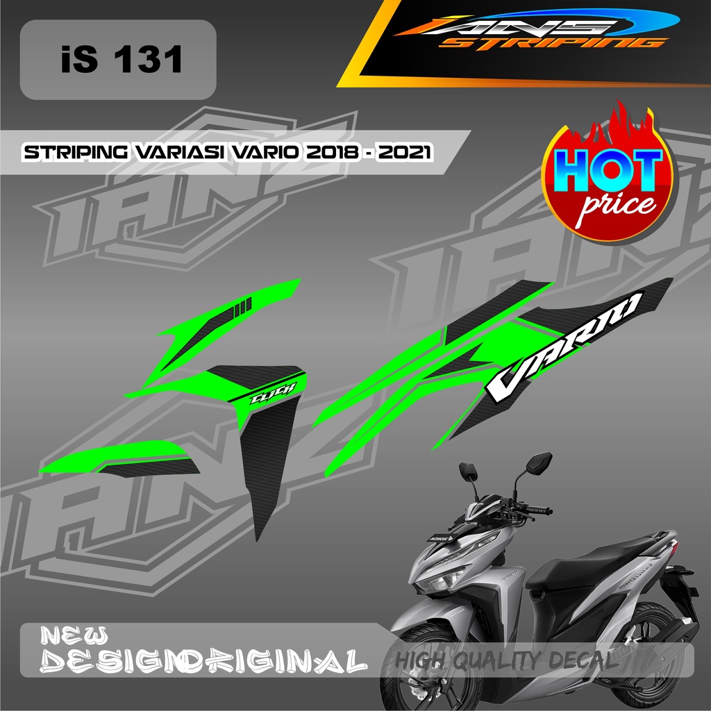 STIKER STRIPING VARIO Led Vario 150 MOTIF GRAFIK RACING BAHAN HOLOGRAM / NON HOLOGRAM IS131