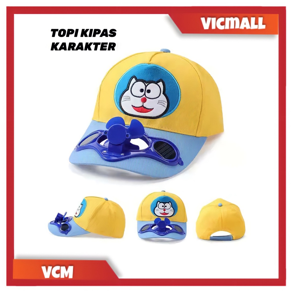 (VCM) Topi Kipas Angin Anak Karakter Outdoor