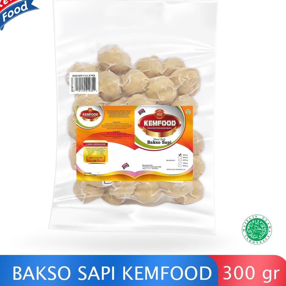 

Ready Stok Kemfood Bakso Sapi 300gr