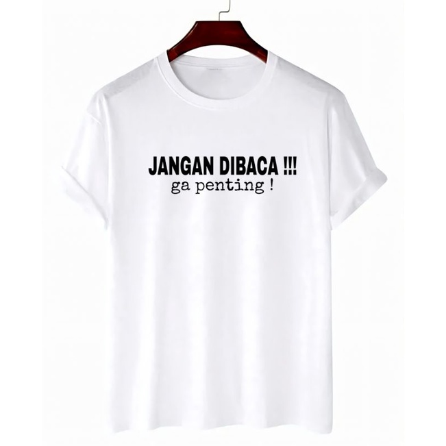 Kaos Pria Baju Oblong Wanita Ga Penting Atasan Lengan Pendek Pakaian Tshirt Cod