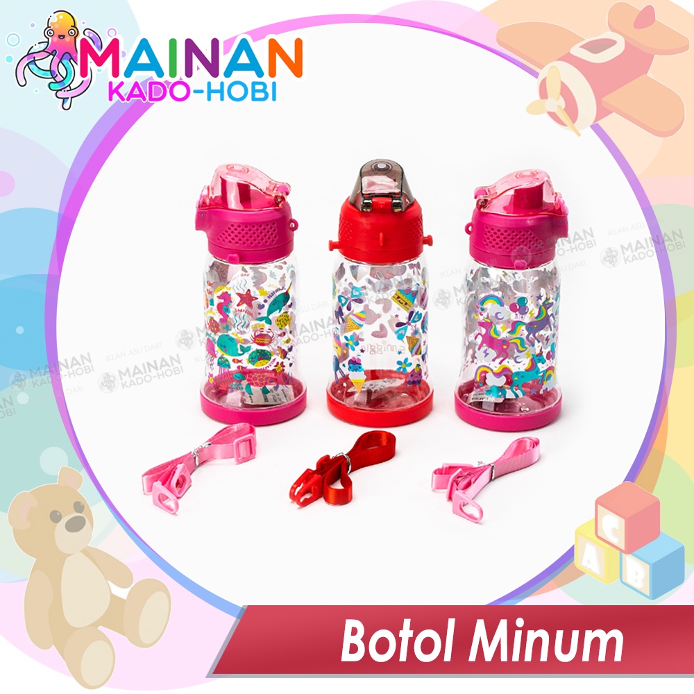 HADIAH BOTOL MINUM ANAK LAKI PEREMPUAN UNISEX KARAKTER LUCU UNIK