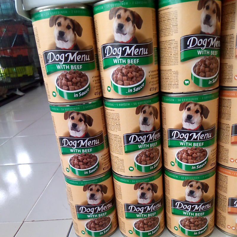 Makanan anjing Wet food Dog menu 415gr - with beef