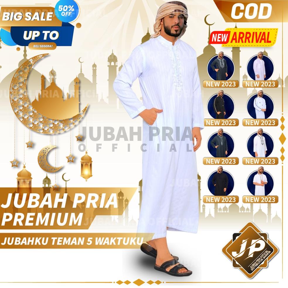 Terlaris Jubah Pria Gamis Pria Cowok Laki Laki Dewasa Lengan Panjang Terbaru Al Haramain Baju Jubah 