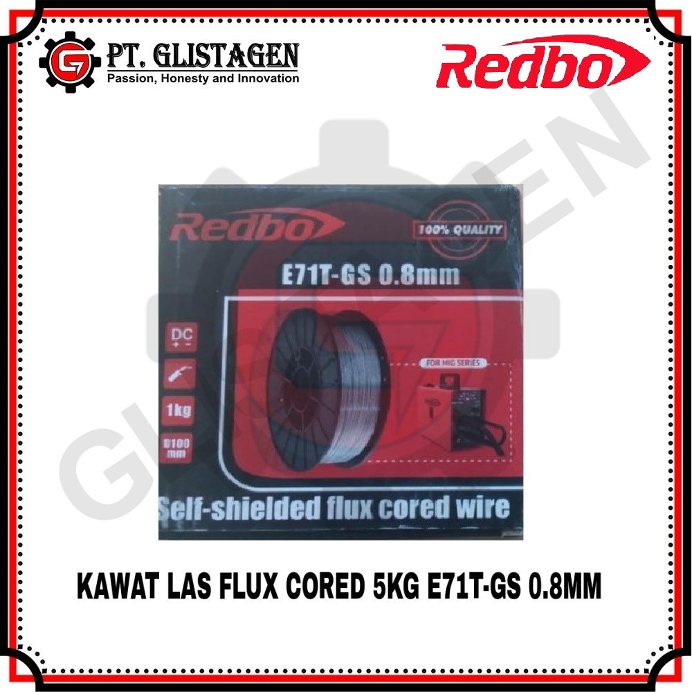 KAWAT LAS WIRE MIG 0.8 MM REDBO 5 KG FLUXCORE TANPA CO