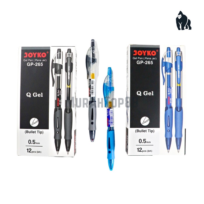 

BISA COD [12 PCS] Pulpen Joyko GP-265 Q Gel Pen / Ballpoint Bolpen Pena 0.5 mm