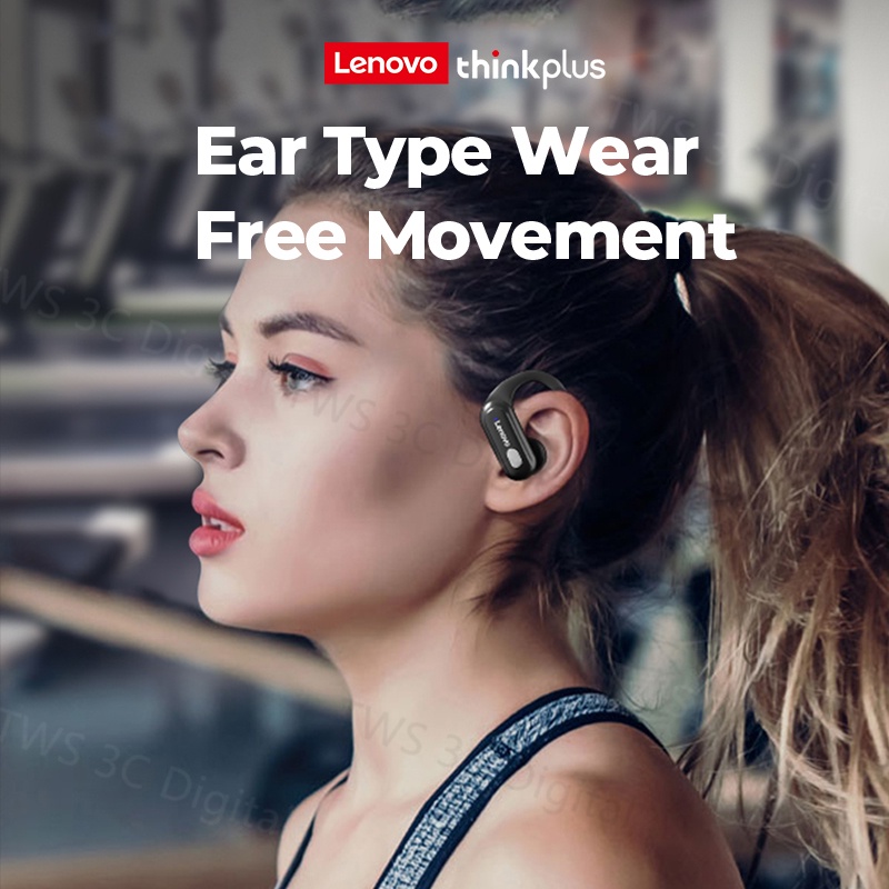 LenovoThinkplus XT60 Headset Bluetooth 5.3 Sport TWS Earphone HD HIFI 100% Original Music Earbuds with Mic Wireless Earphones Dual Stereo Kompatibel untuk Android IOS