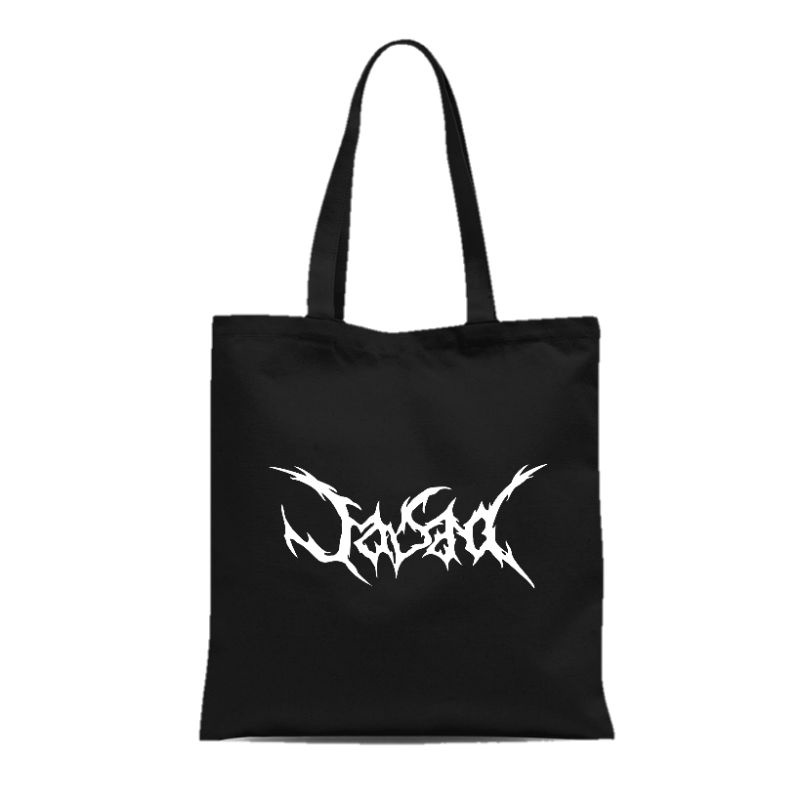 Totebag Kanvas Resleting Band Metal Jasad /Totebag /Totebag Wanita /Totebag Kekinian