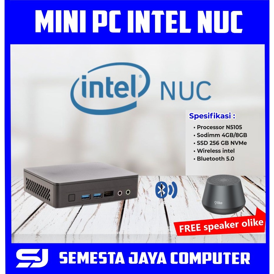 Mini PC INTEL NUC 11 N5105 4-Core | Barebone Essential Kit NUC11ATKC4