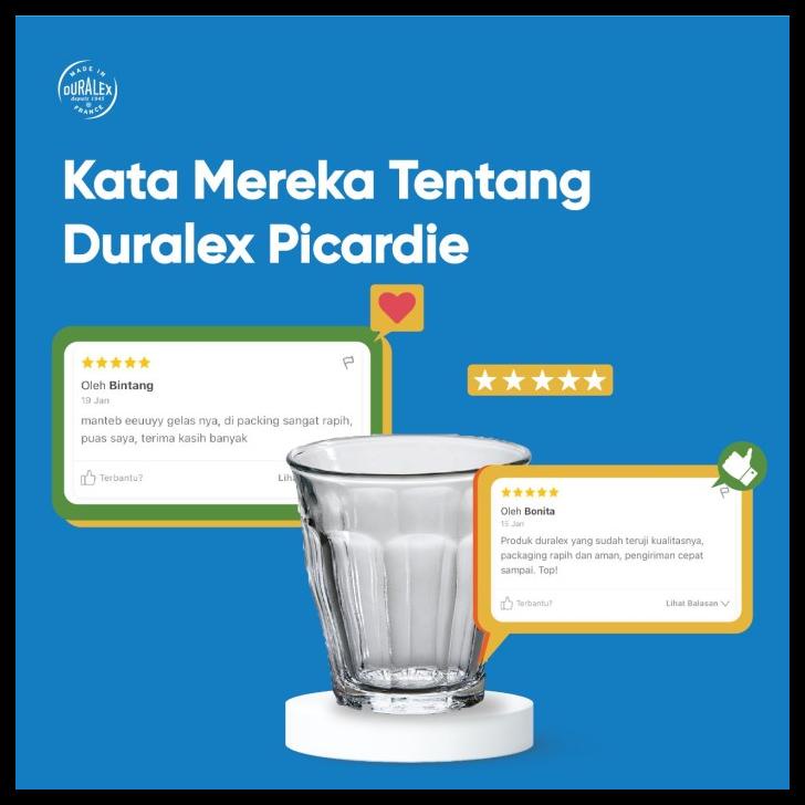 Duralex Gelas Kopi Picardie 220 Ml - Set Of 6