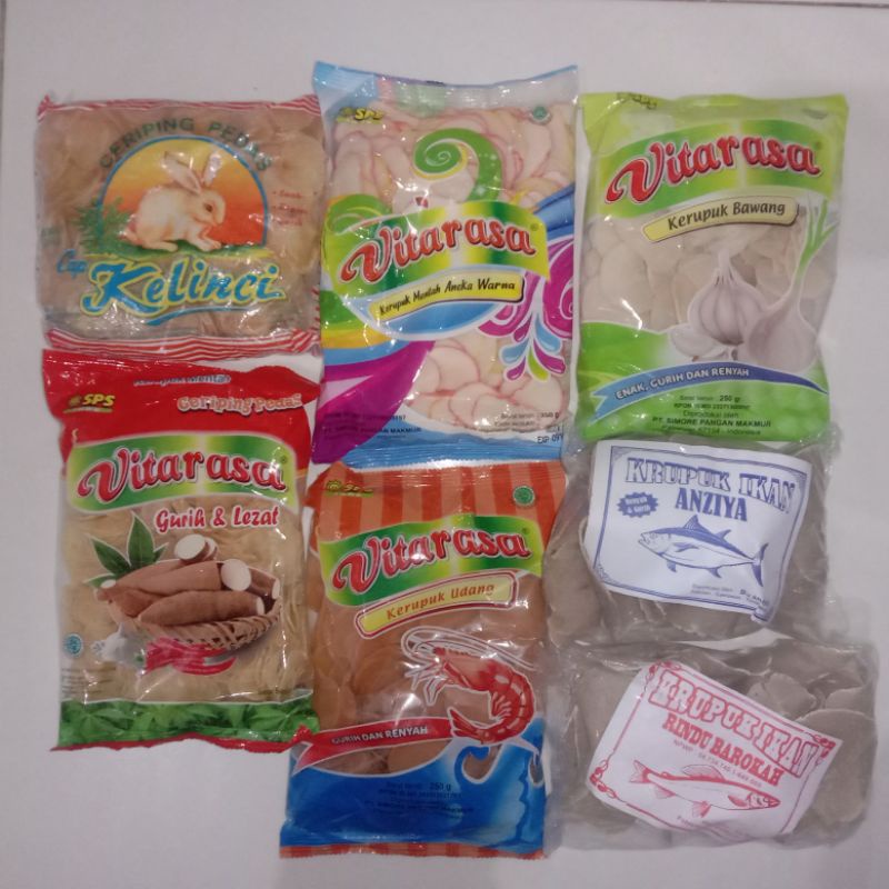 Krupuk Kelinci / Krupuk Vitarasa / Krupuk Mentah Kiloan / Kerupuk Ikan