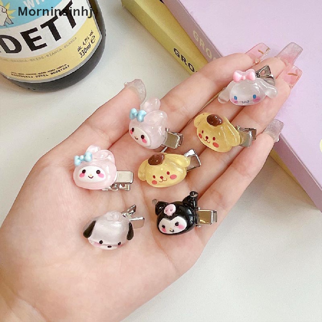 Mornin 1/5Pcs Flash Halus Sanrio Mini Jepit Rambut Ins Gadis Manis Dan Lucu Hati Duckbill Klip Mahasiswa Kartun Liar Hiasan Kepala Kawaii Jepit Rambut Yugui Anjing Mini Hair Clip Hadiah id