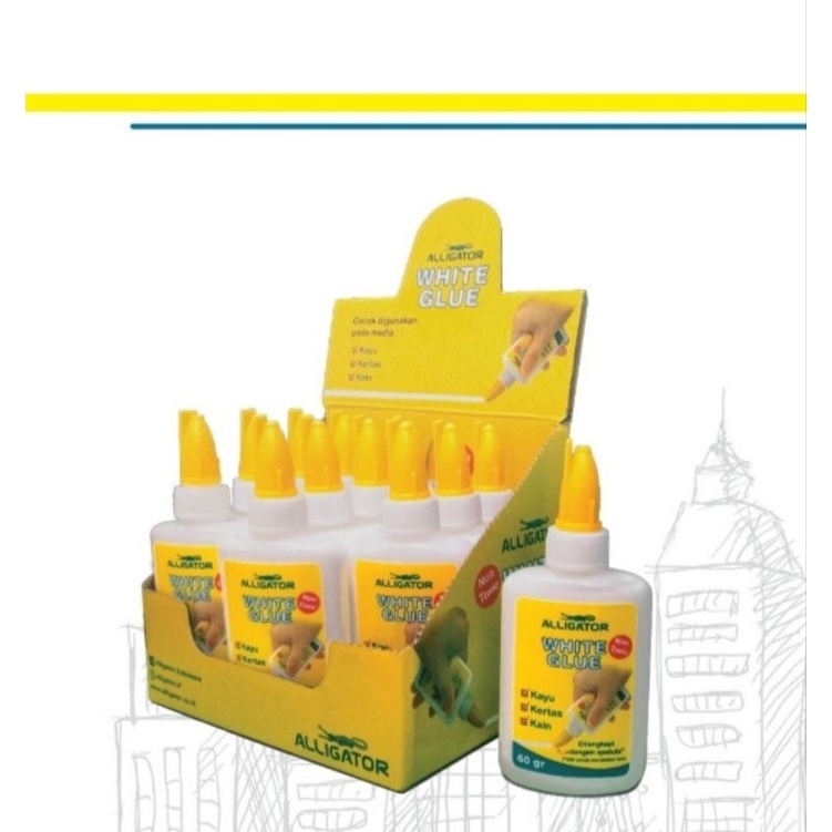 

Lem Putih Serbaguna Alligator 378860 White Glue 60 gr