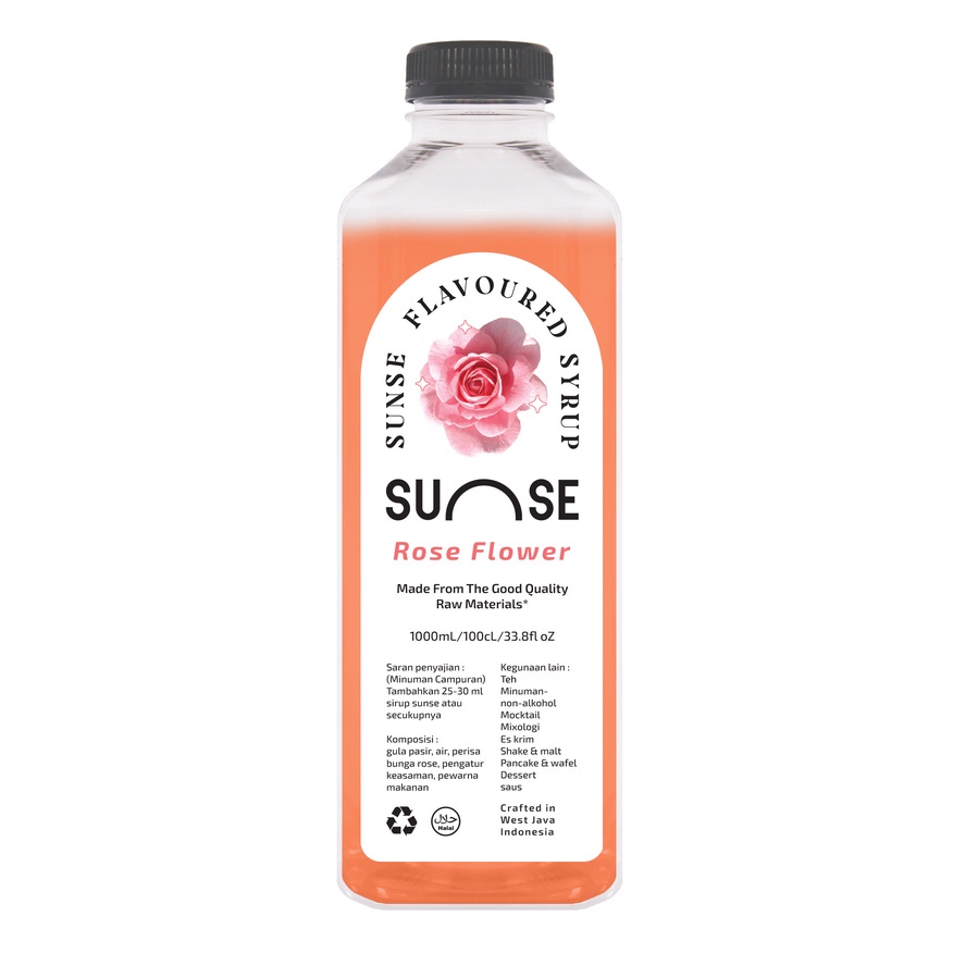 

✨NEW✨ -Sirup Rose Flower / Bunga Mawar 1Liter Sunse- 1.1.23