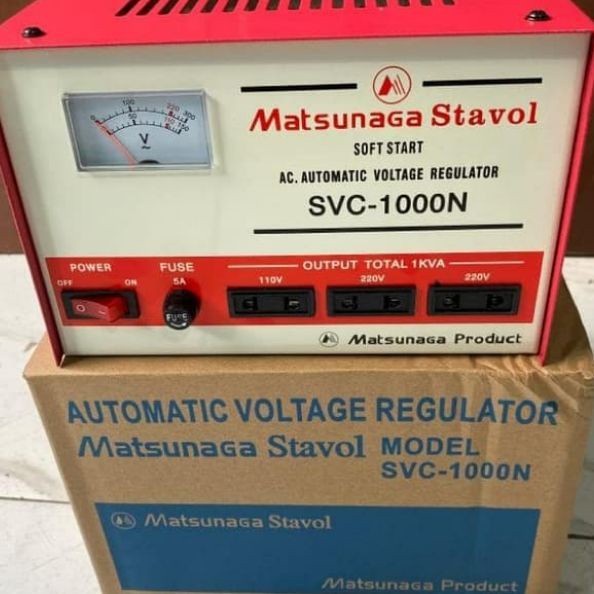 Stavolt Stabilizer 1000 Watt merk MATSUNAGA