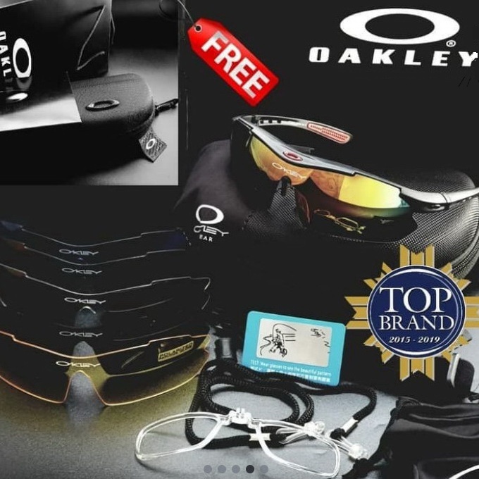 Oakley quantum 6 lensa cycling sport polarized sunglasses