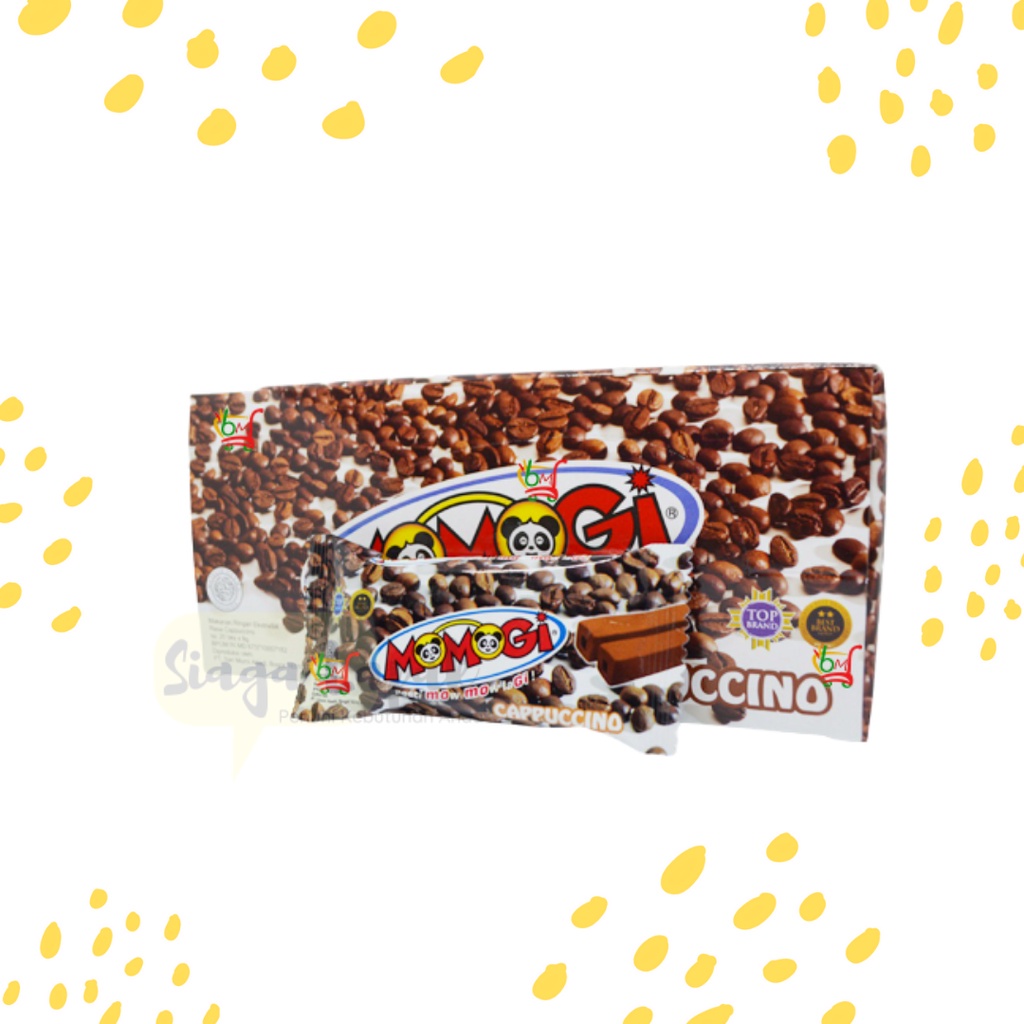 Momogi Snack Coklat/Keju/Jagung Bakar/Cappucino/Tutti Fruti isi 20pc