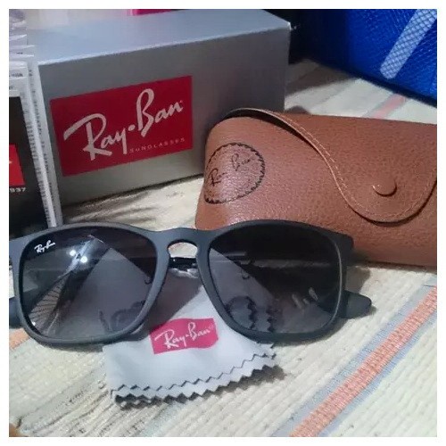 KACAMATA RAYBAN CHRIS HITAM DOFF LENSA GRADASI ORIGINAL SECOND